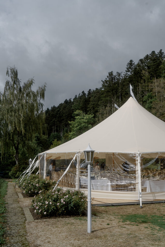 Marquee at Wedding in Germany Black Forest