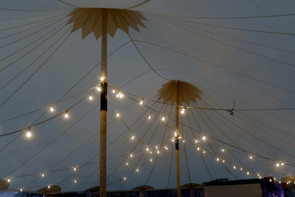 Marquee lighting during Wedding in Germany