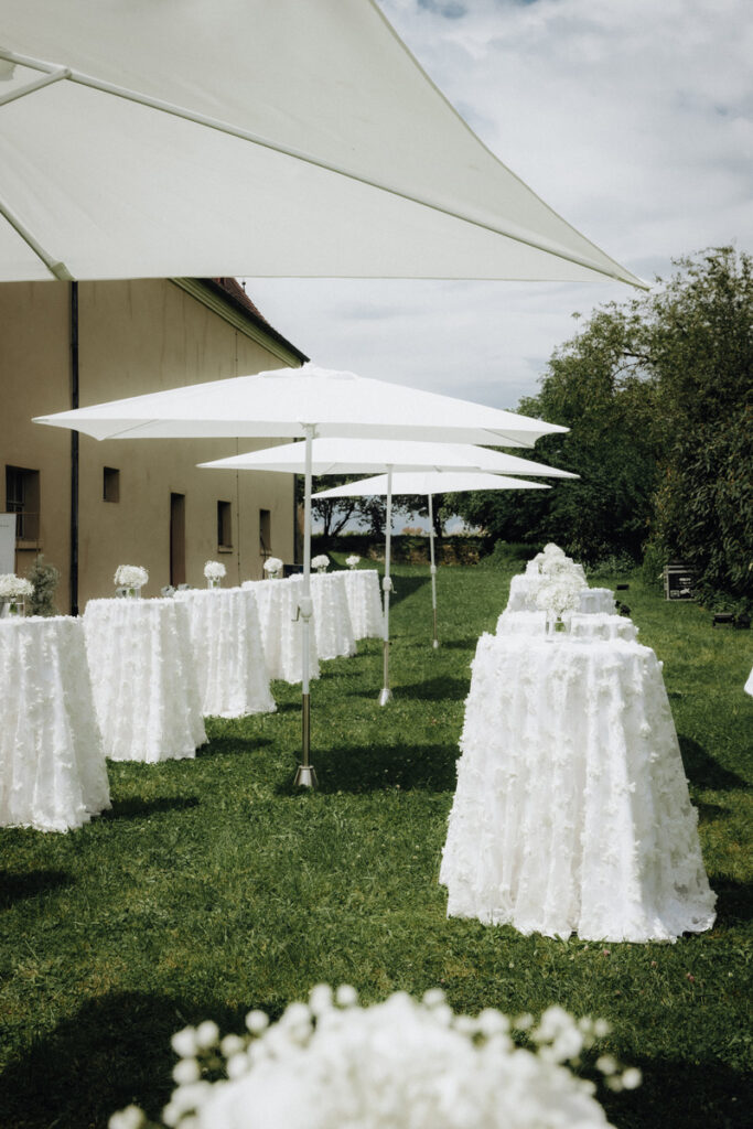 Champagner Empfang im Schlossgarten