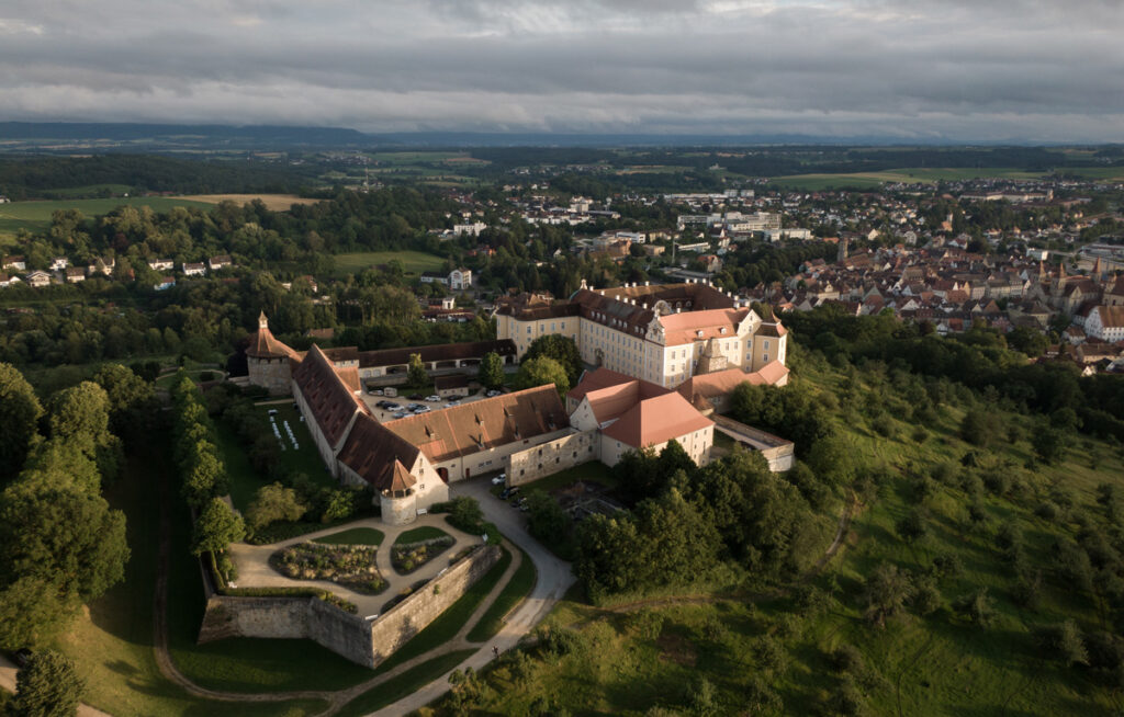 Drohnenaufnahme Schloss Ellwangen