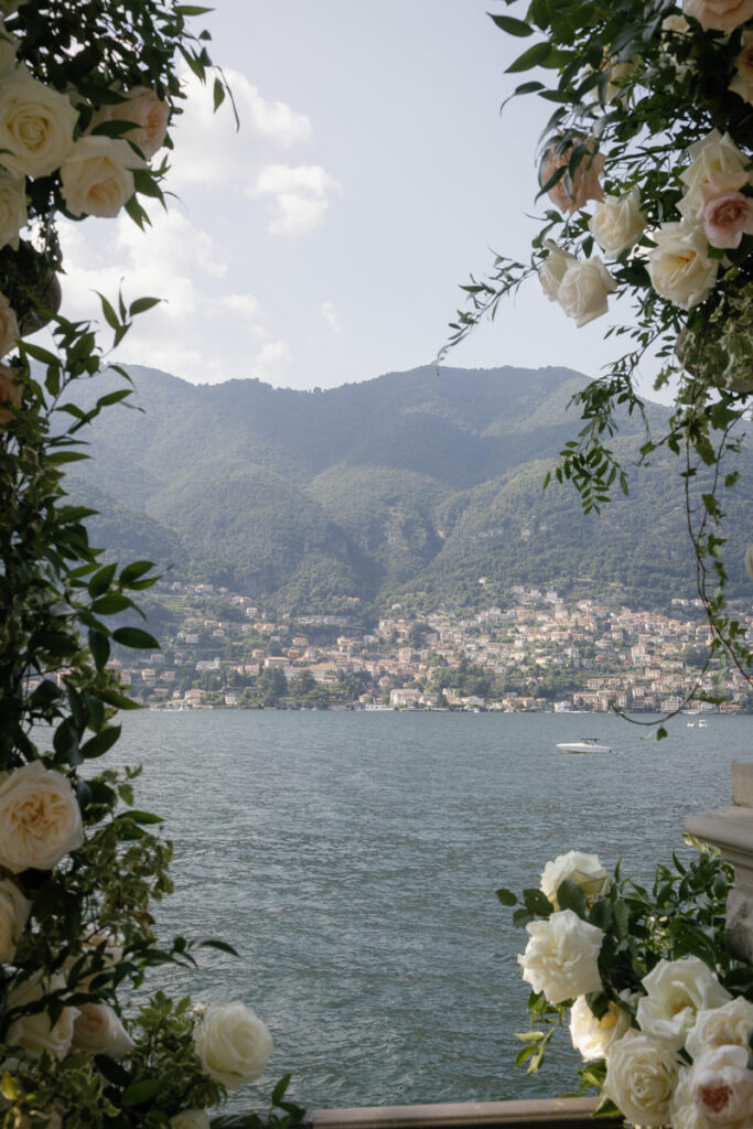 Lake Como photographed from the Mandarin Oriental