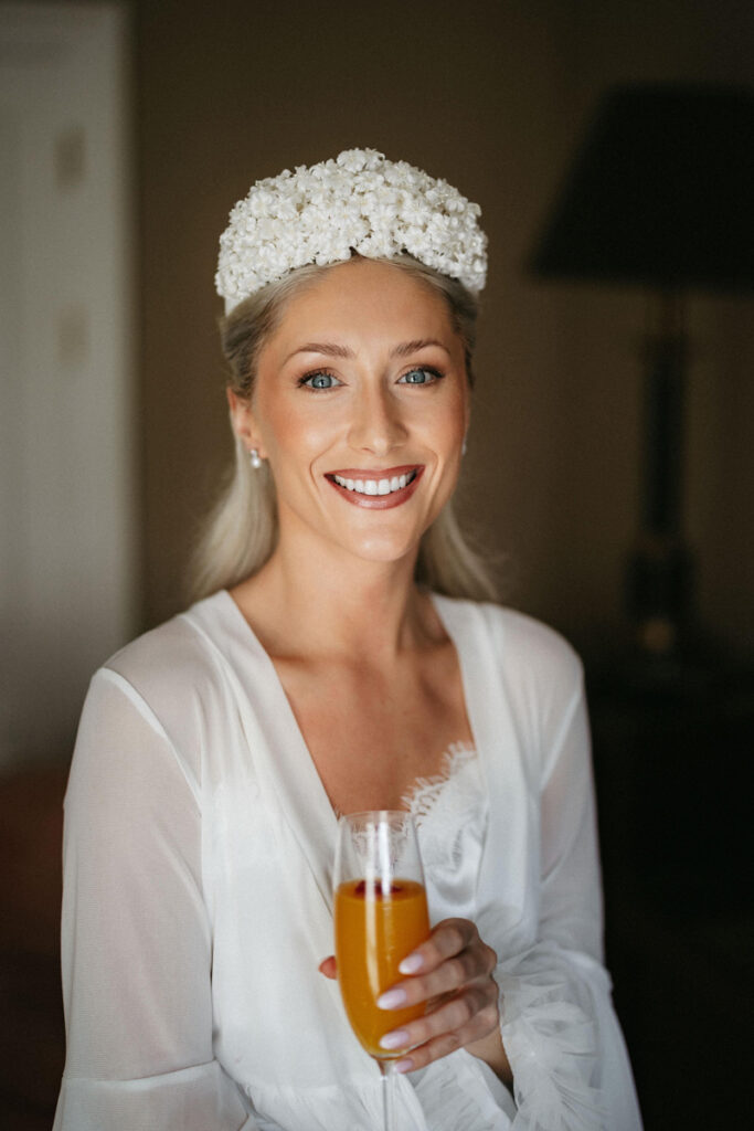 Portrait von Kristin McKenzie Vass an ihrem Hochzeitstag