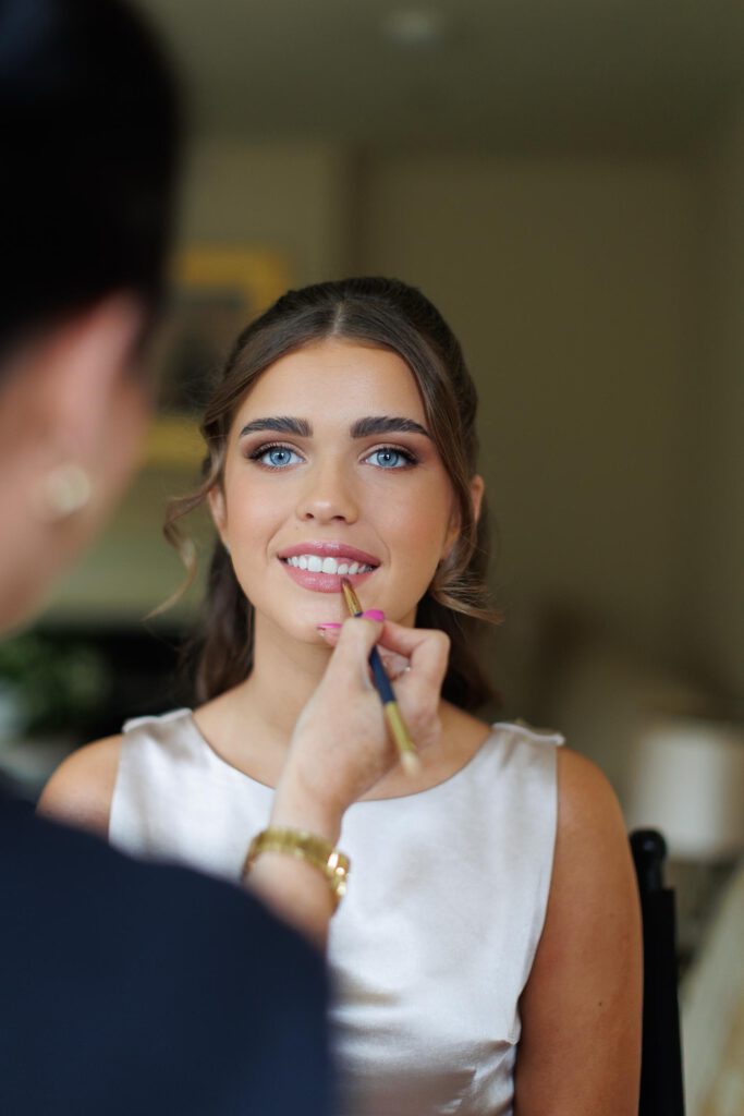 Annette O'Brien styling a Bride on her wedding day