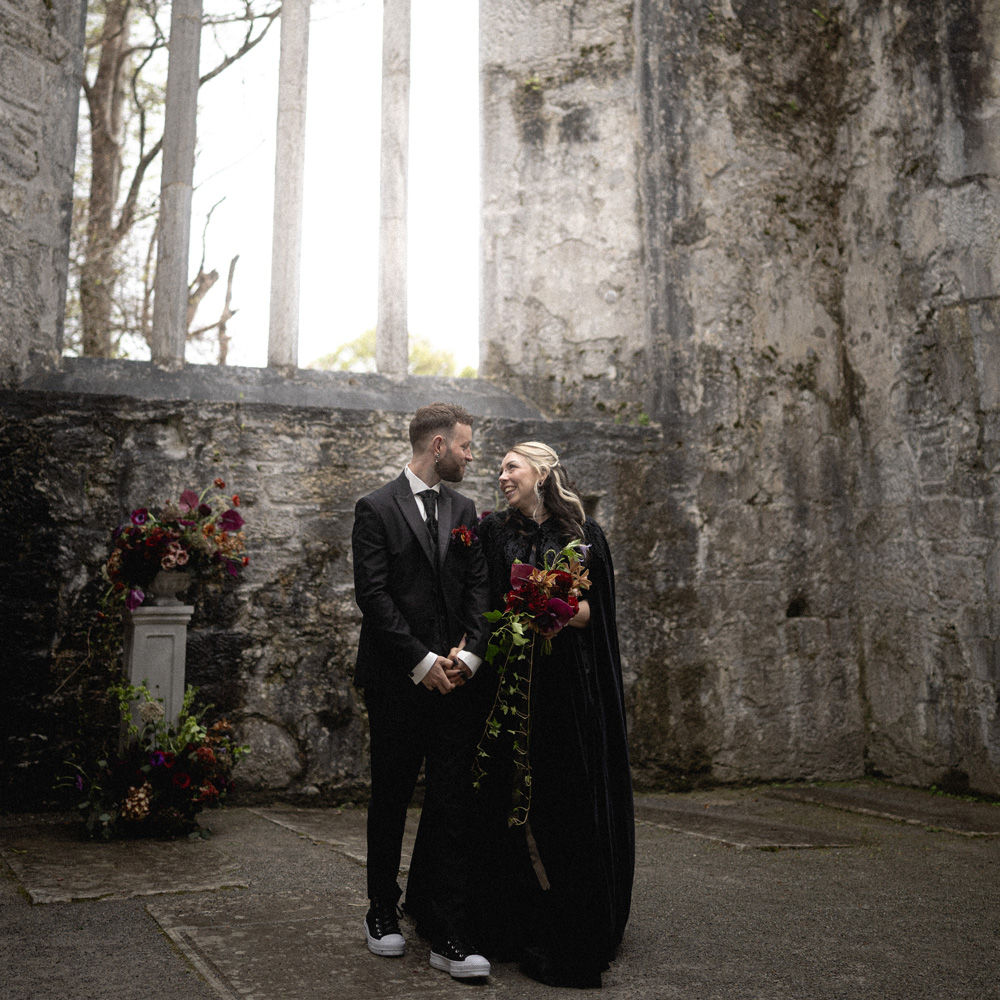 Ronja and Alex's elopement at Muckross Abbey, Killarney