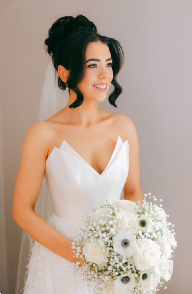 Bridal updo by Emma King